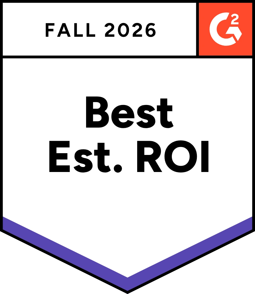 medal (17) G2 Best Estimated ROI, Fall 2026
