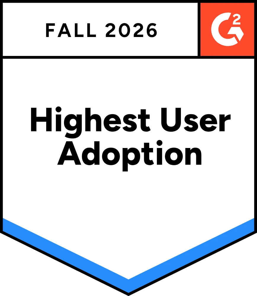 medal (18) G2 Highest User Adoption, Fall 2026