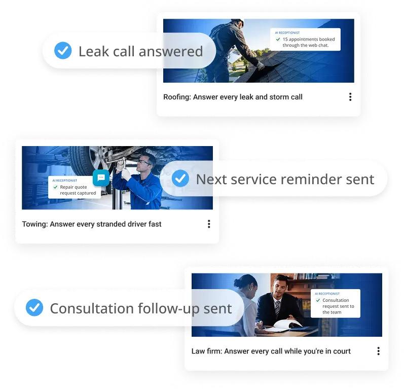 Blueprint Templates for home services, automotive, pet care and professional services