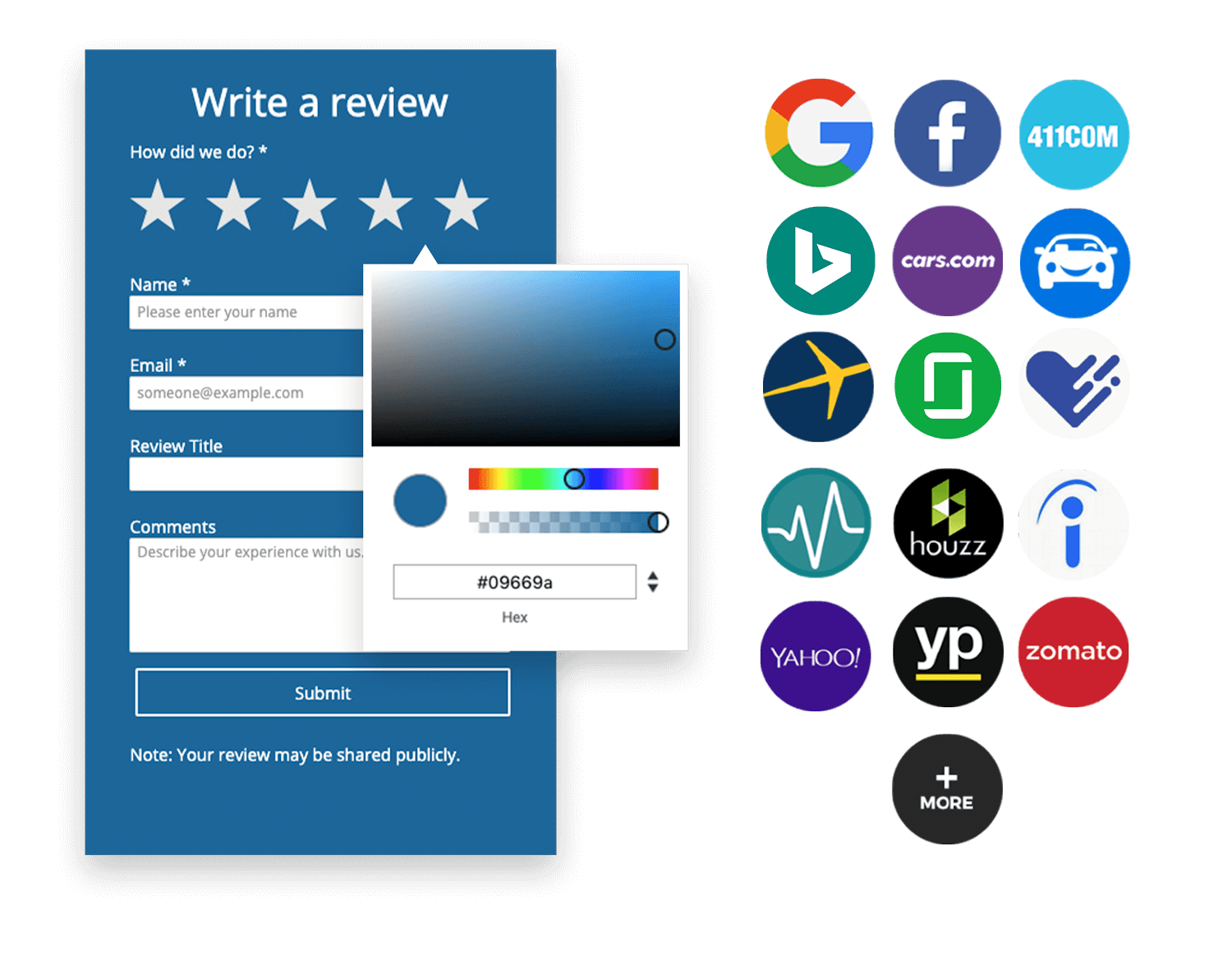 customer voice review widget