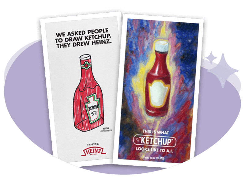 Heinz leverages AI images for innovative ketchup ads