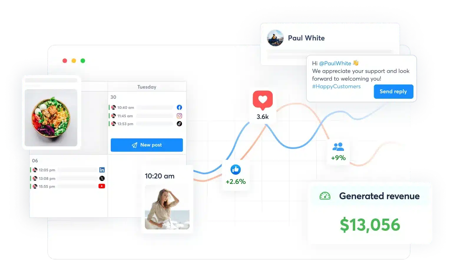 social-media-management-software-for-agencies: agorapulse, ai tool, vendasta