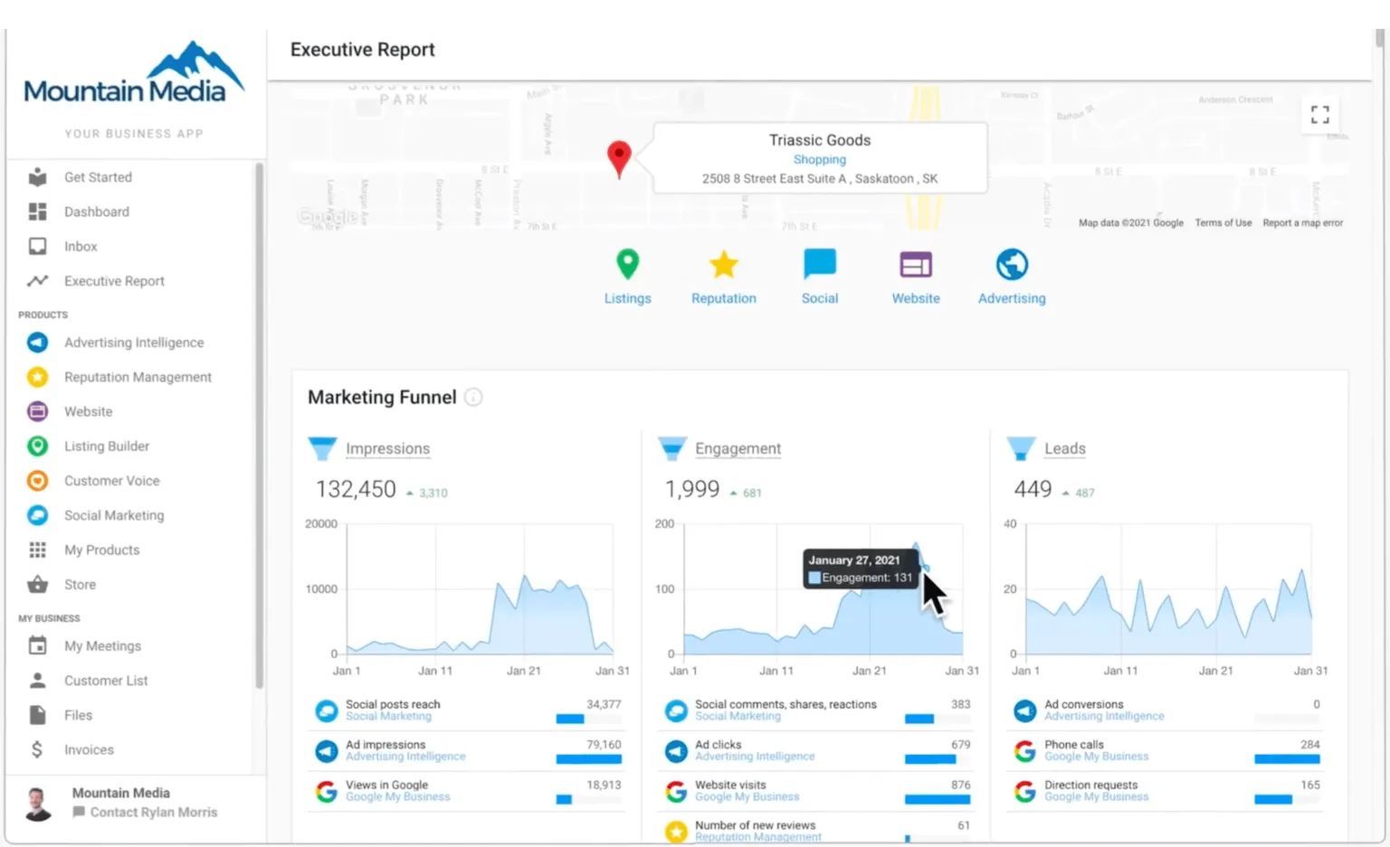 client collaboration: business app
