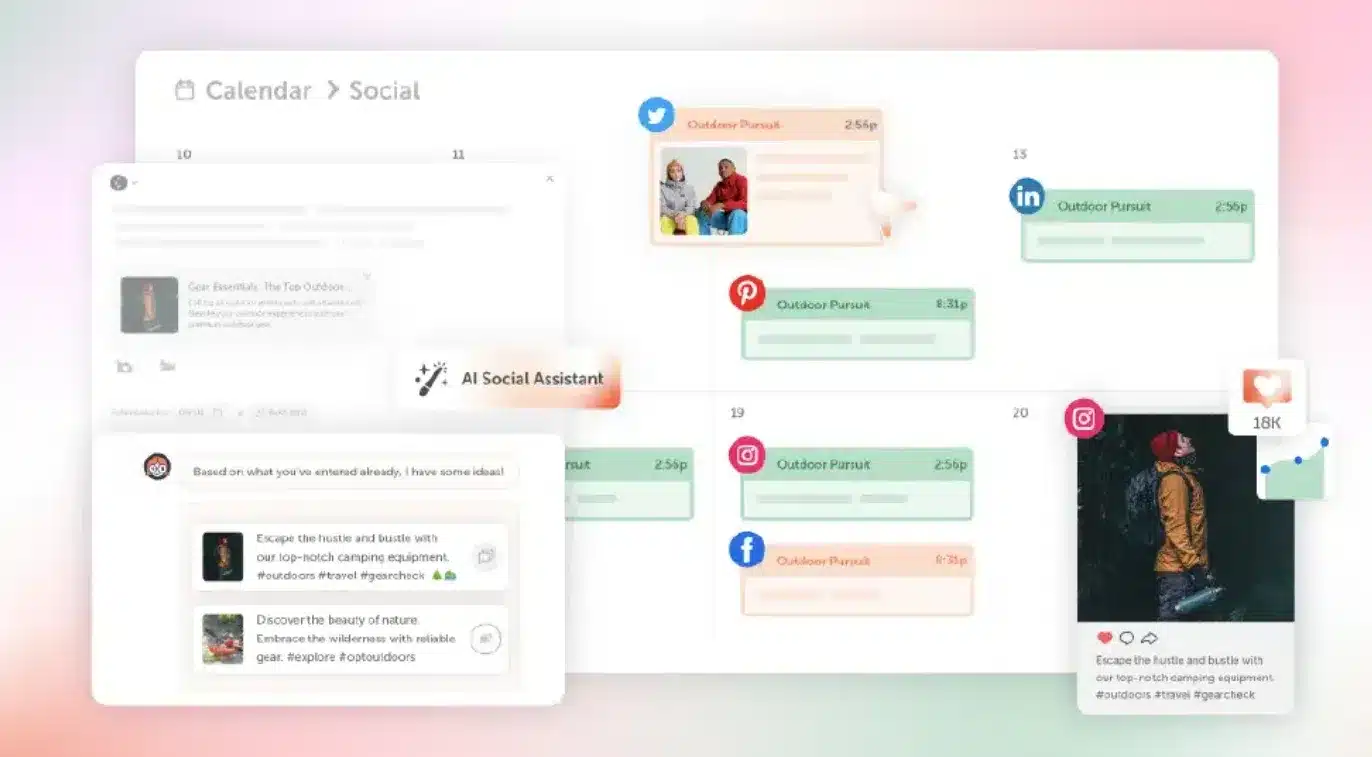 social-media-management-software-for-agencies: coschedule, social marketing tool, vendasta