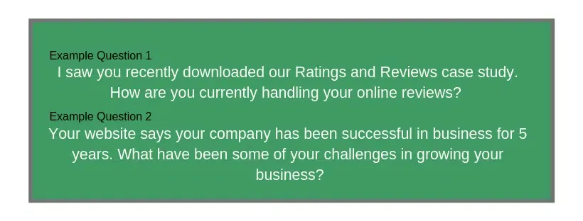 Conversation examples in consultative selling