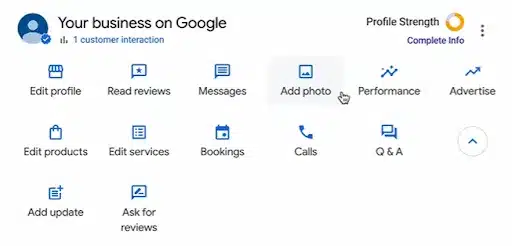 Adding photos to your Google Business Page Step-2