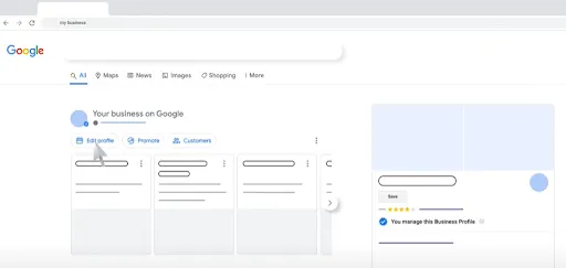 Next, select “edit profile”