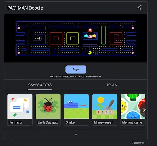 pac-man-google
