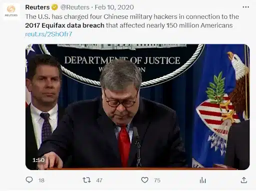 Cybersecurity breach example