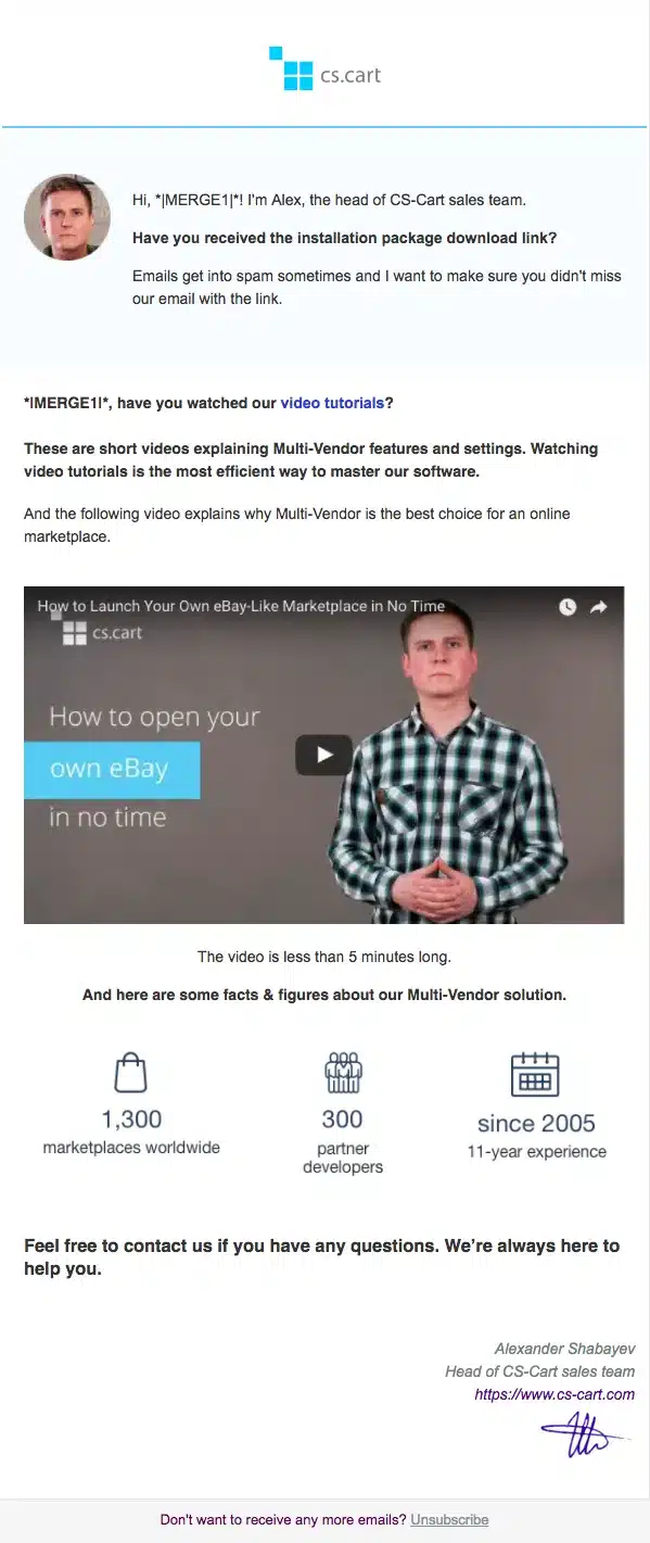 email marketing showdown cs cart html email