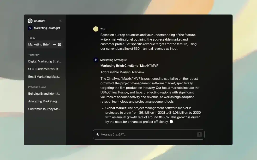 AI marketing automation: chatgpt