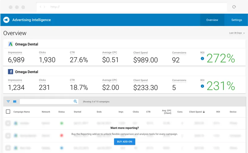 client acquisition: ad intel vendasta