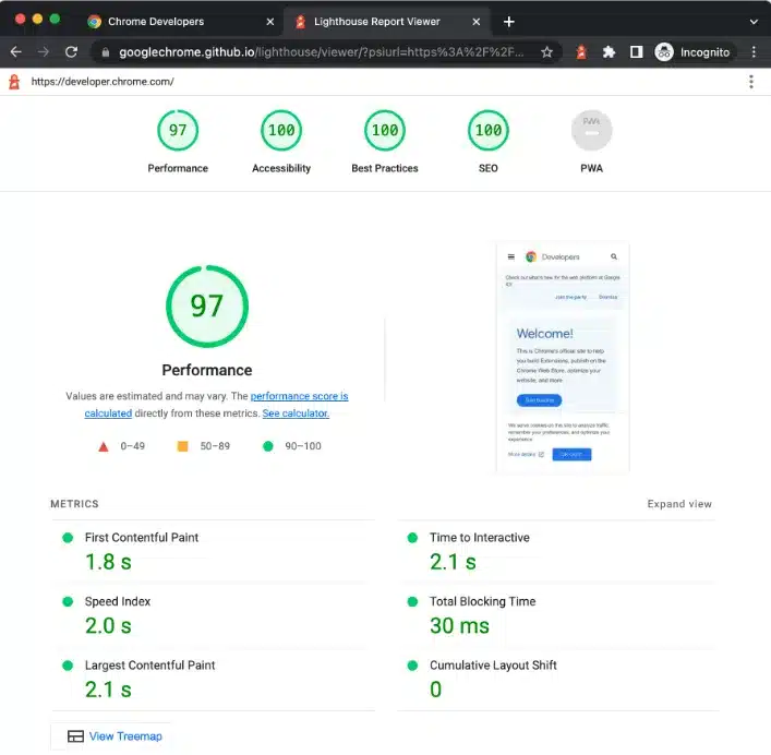 client acquisition: website analysis example