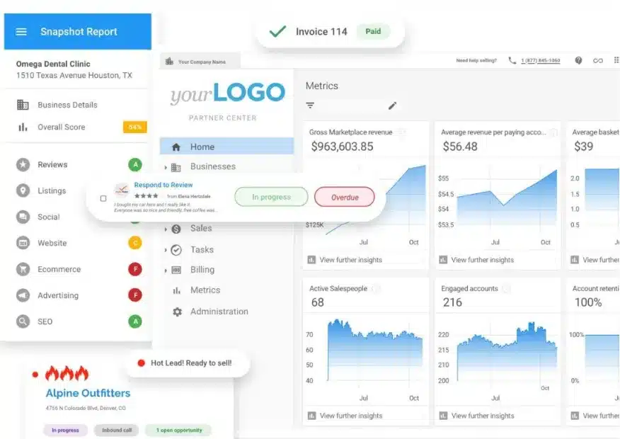customer engagement platform: Vendasta platform