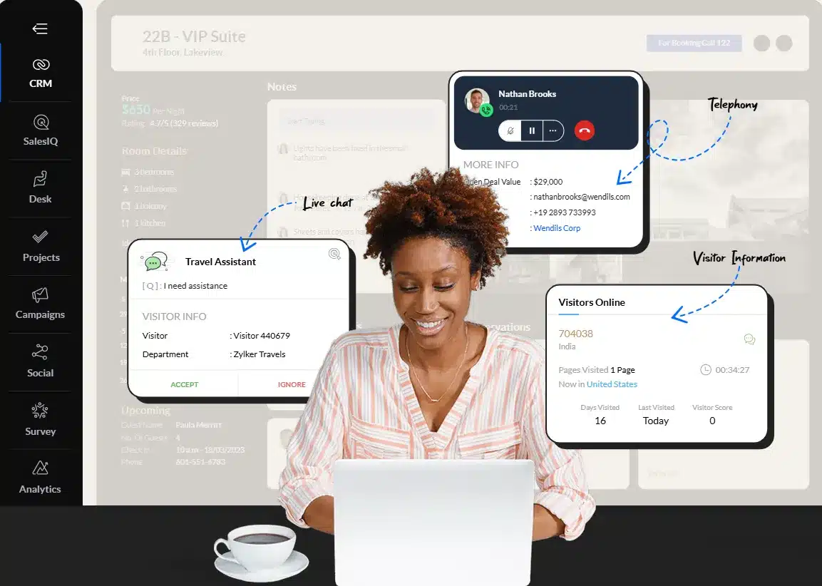 customer engagement platform: Zoho