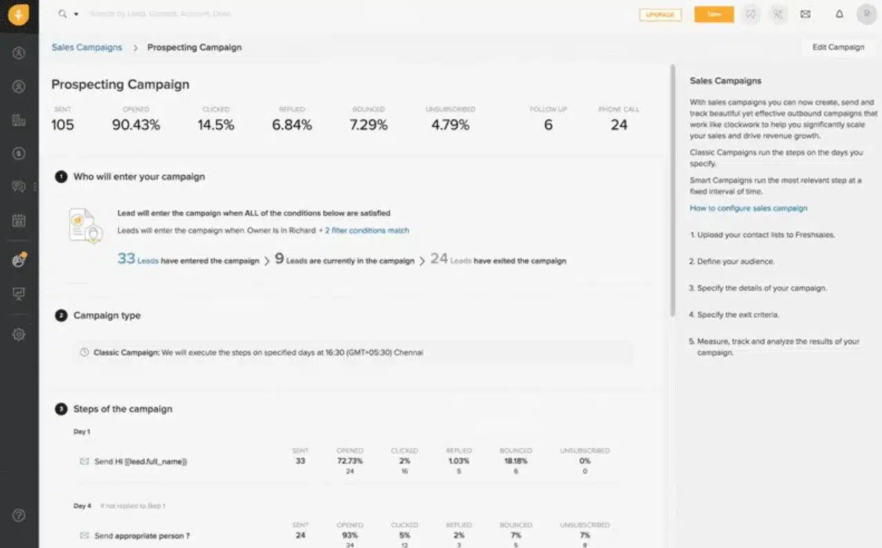 Freshsales customer acquisition platform