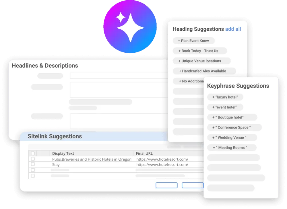 PPC campaigns: keyword suggestions with AI