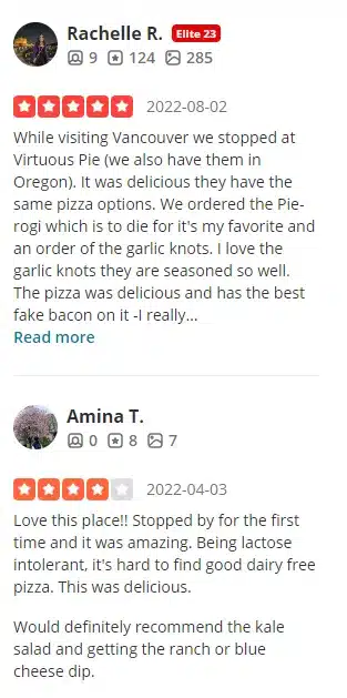 Yelp Reviews