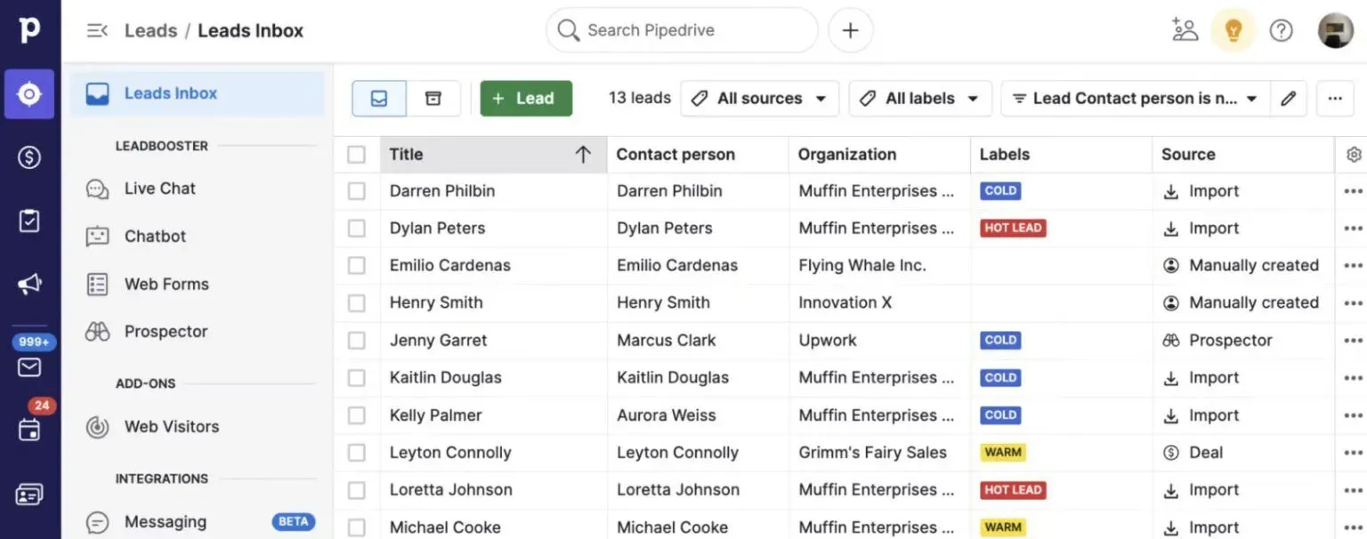 Pipedrive customer acquisition platform