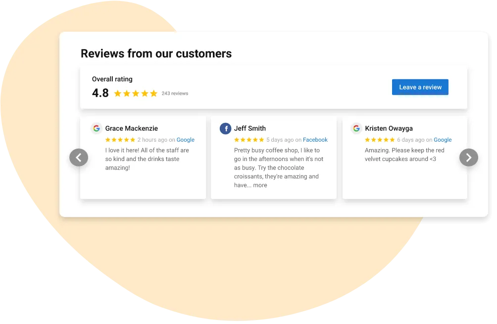 reviews from our customers
