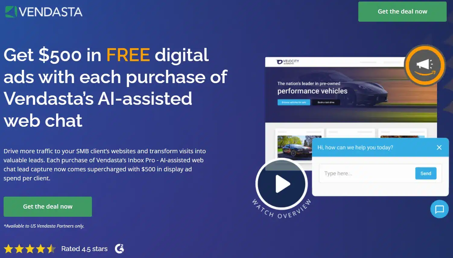 special page made just for getting leads