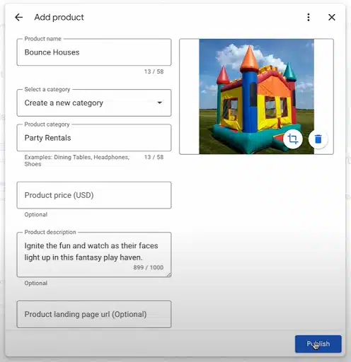 Submit your product to Google for approval